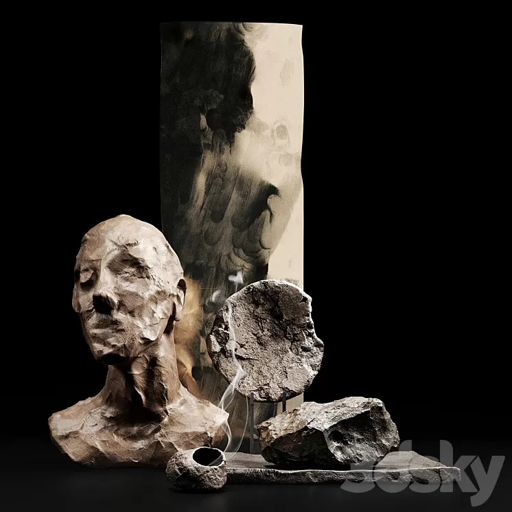 Decorative Set 003 3D Model