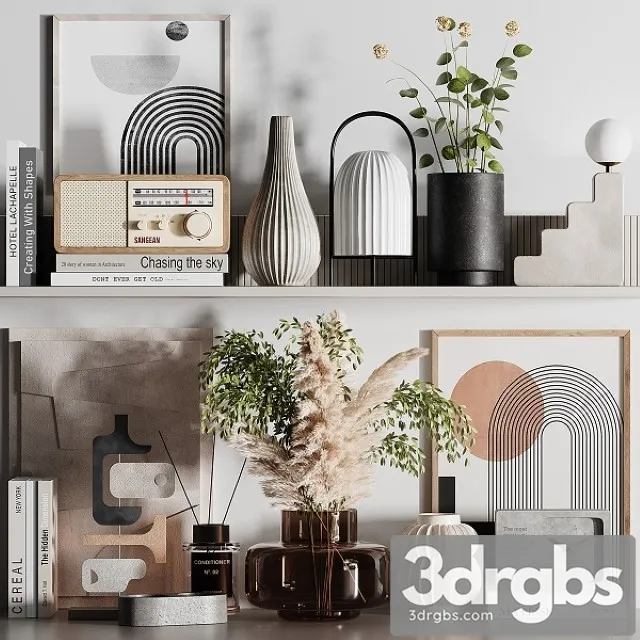 Decorative Set 0032 3D Model Download