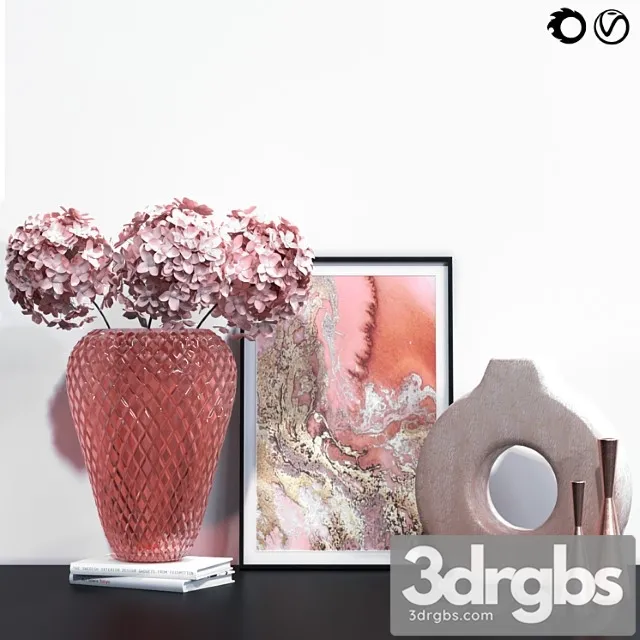 Decorative Set 004 3D Model Download