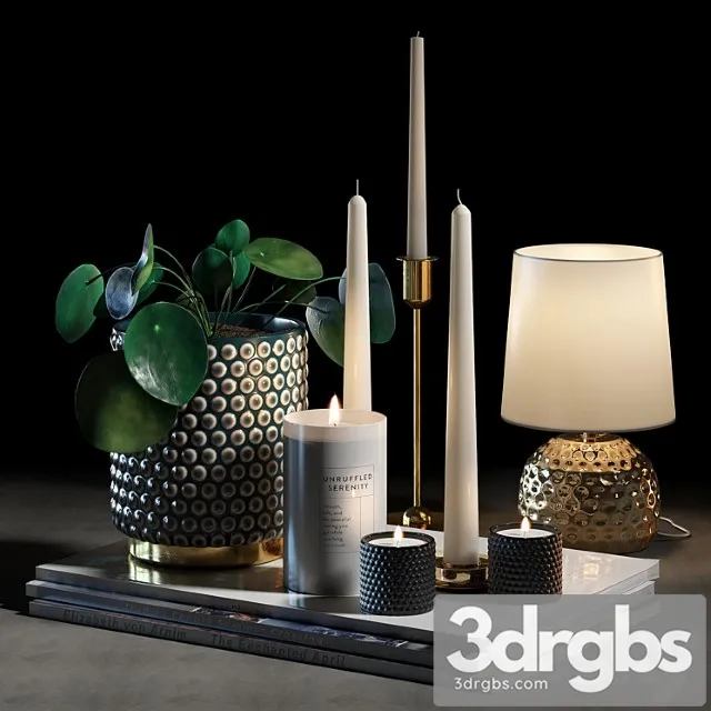 Decorative set 004 3D Model Download