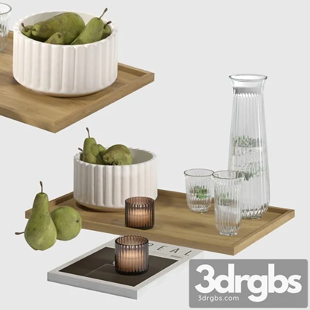 Decorative Set 005 25 3D Model Download