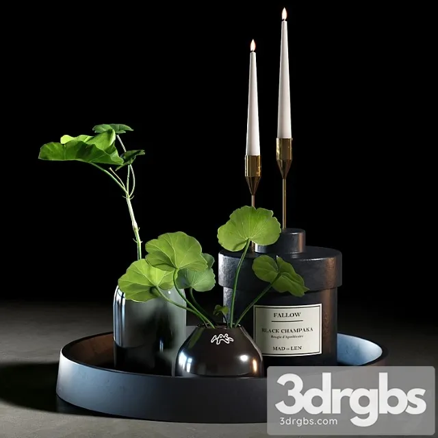 Decorative set 006 3D Model Download