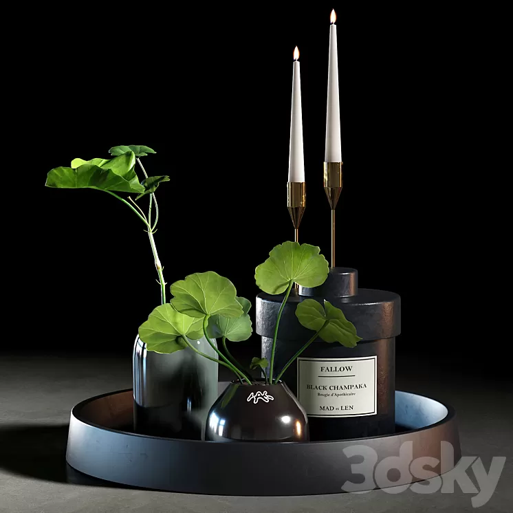 Decorative set 006 3D Model Decorative set 006 3D Model