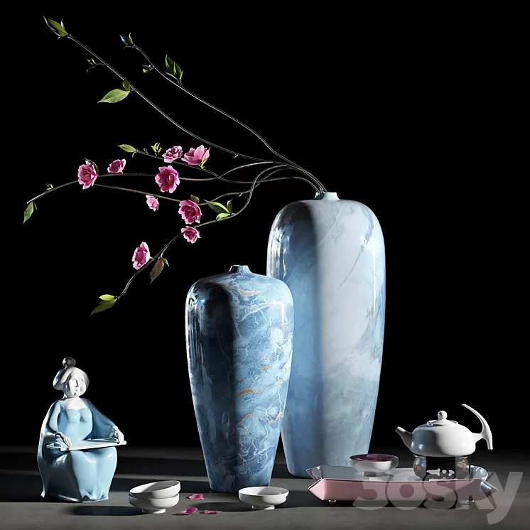 Decorative set 007 3D Model Free Download Decorative set 007 3D Model Free Download