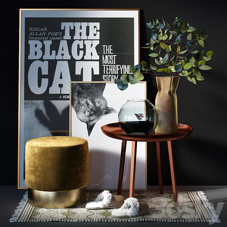 Decorative set 008 3D Model Decorative set 008 3D Model