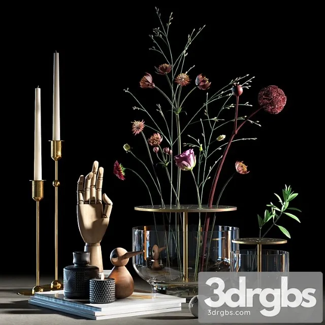 Decorative set 009 3D Model Download