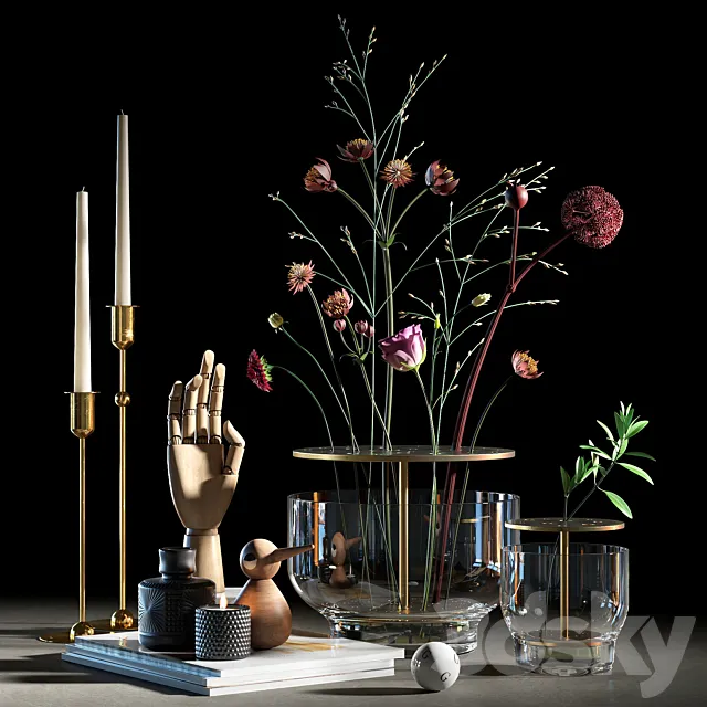 Decorative set 009 3DModel