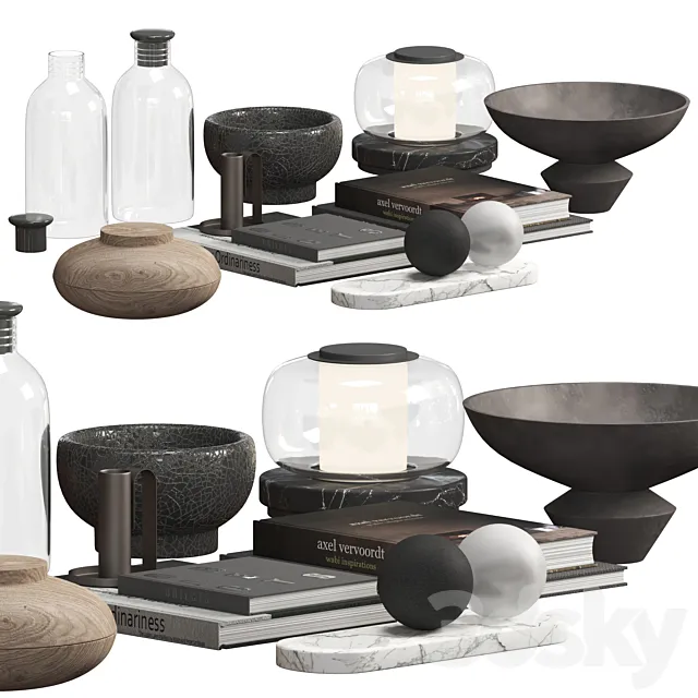 decorative set 01 3D Model