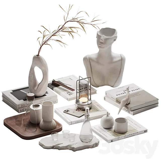 Decorative Set 01 3D Model Decorative Set 01 3D Model