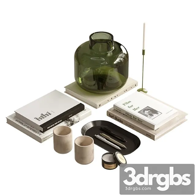 Decorative Set 01 3D Model Download