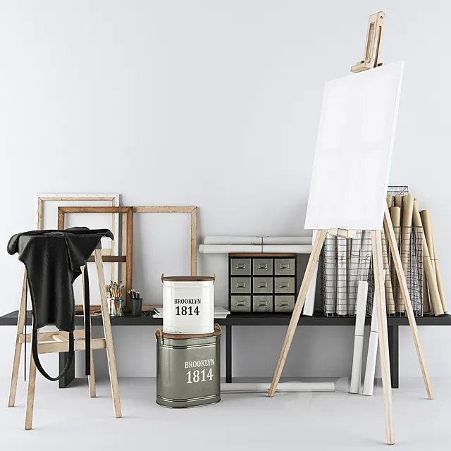 Decorative set 01 3DModel