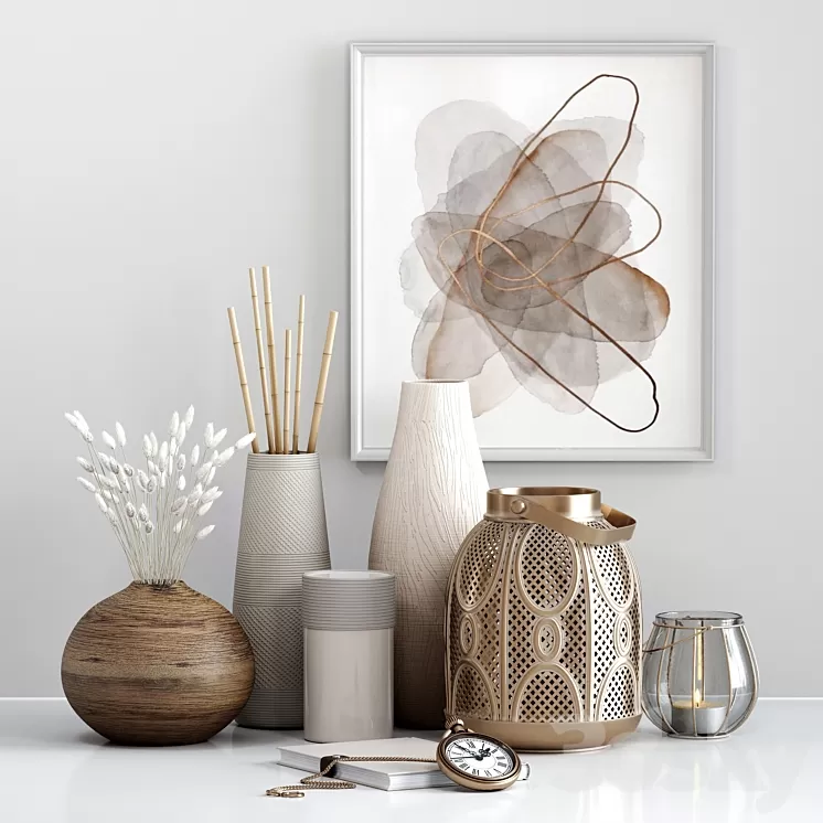 Decorative set 010 3D Model