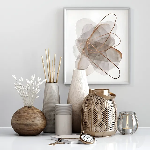 Decorative set 010 3DModel