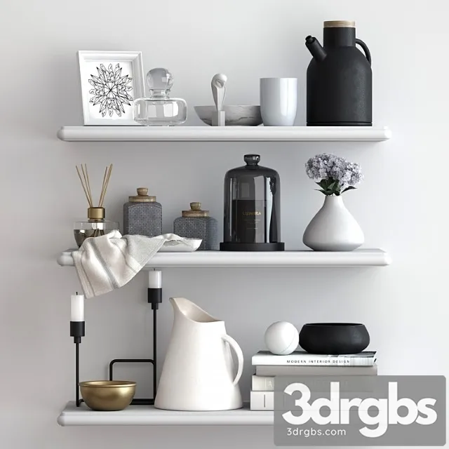 Decorative set  011 3D Model Download