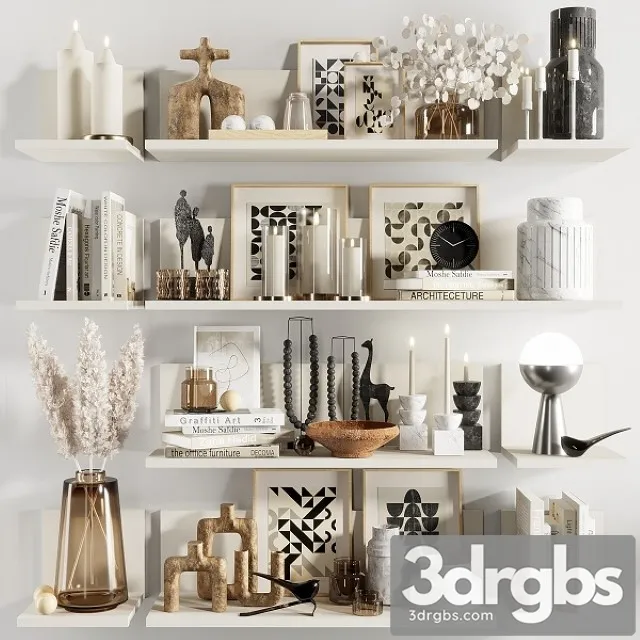 Decorative Set 011 3D Model Download