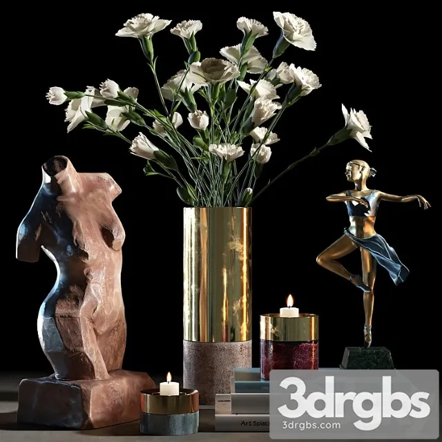 Decorative set 012 3D Model Download