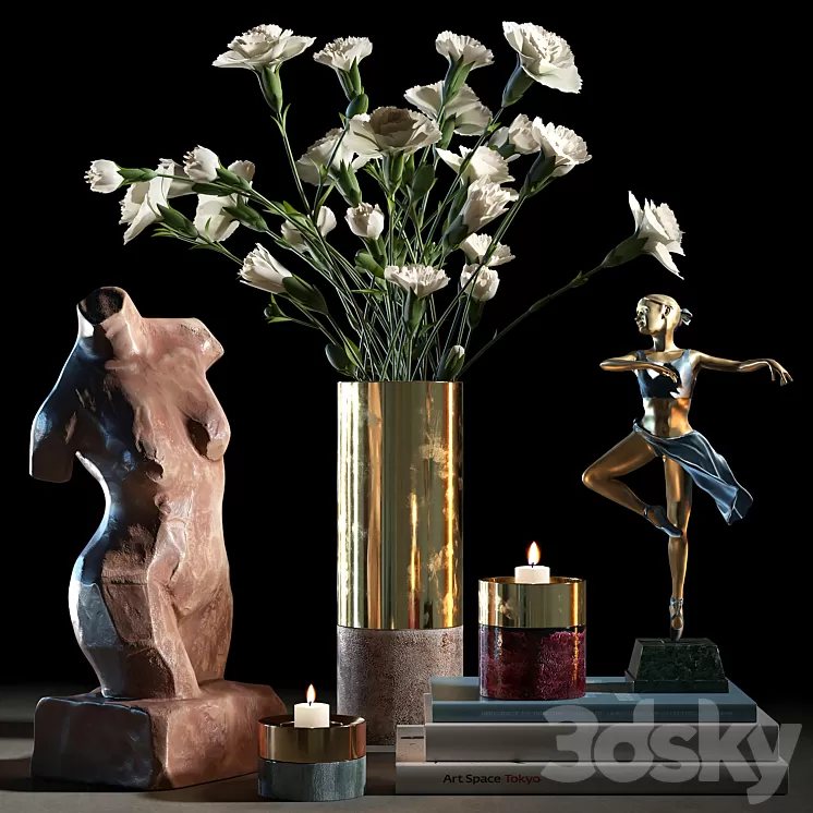 Decorative set 012 3D Model