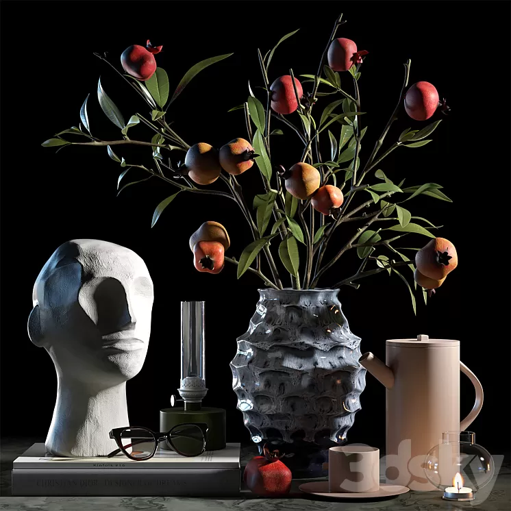 Decorative set 013 3D Model