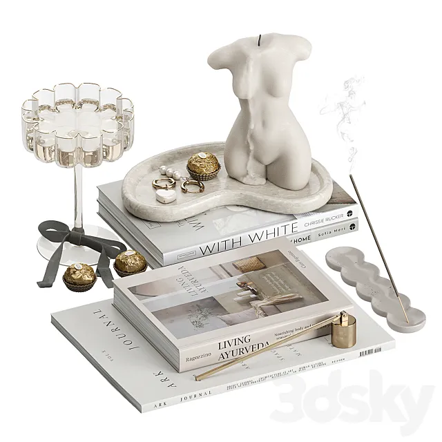 Decorative Set 013 KM 3D Model Decorative Set 013 KM 3D Model