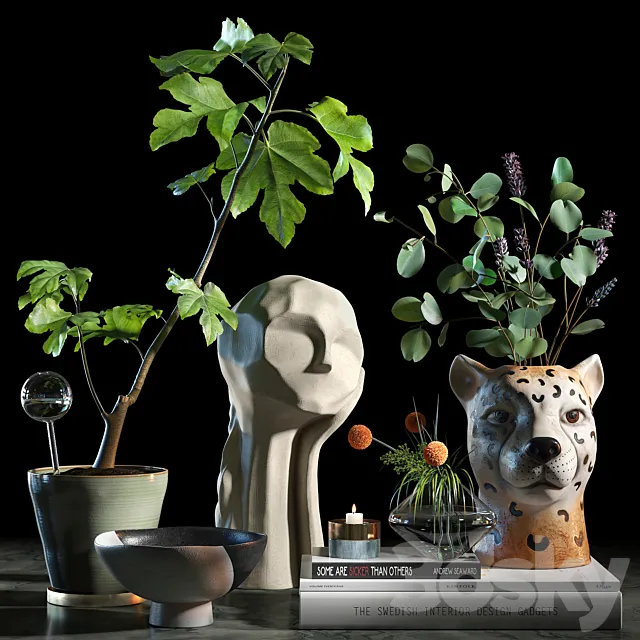 Decorative set 015 3DModel Decorative set 015 3DModel