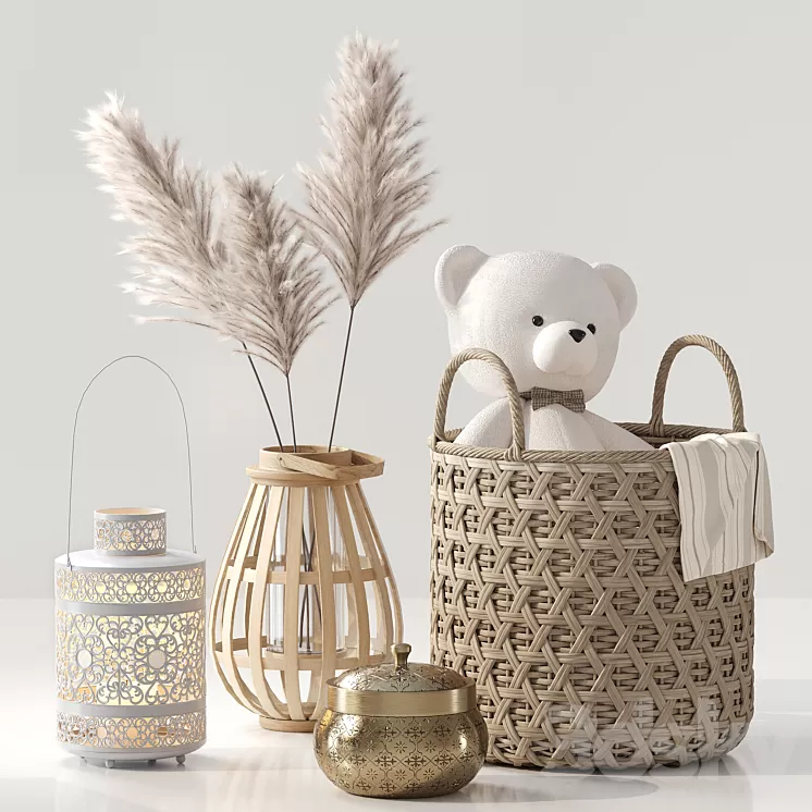 Decorative set 017 3D Model