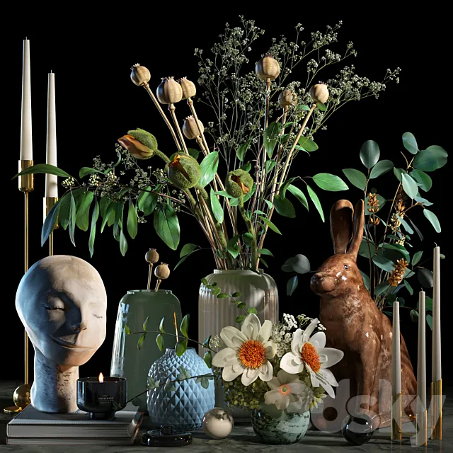 Decorative set 017 3DModel