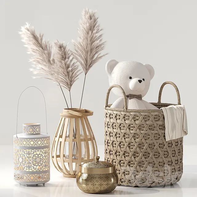 Decorative set 017 3DModel