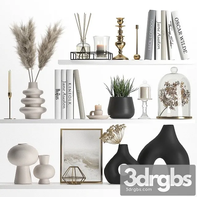 Decorative Set 018 3D Model Download