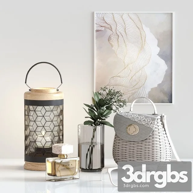 Decorative Set 019 3D Model Download