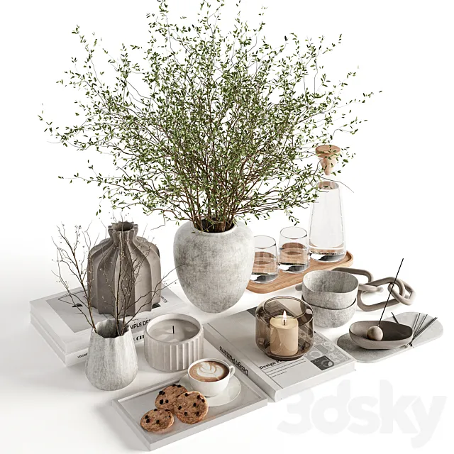 Decorative Set 02 3D Model