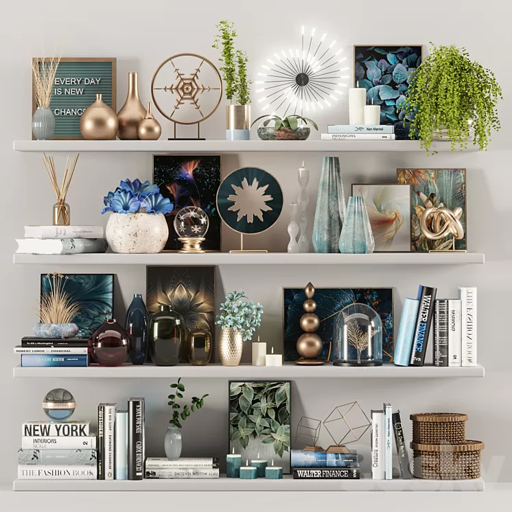 Decorative set 02 3D Model