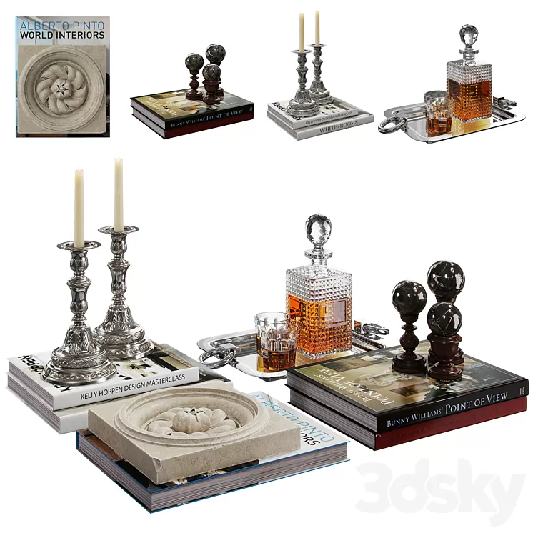 Decorative set 02 3D Model