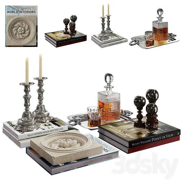 Decorative set 02 3DModel