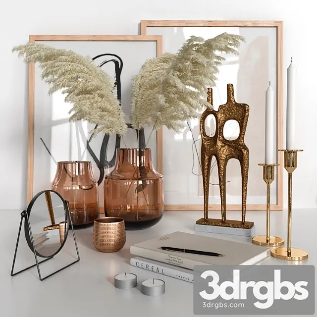 Decorative Set 02 42 3D Model Download