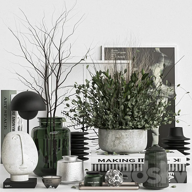 Decorative set 022 3D Model