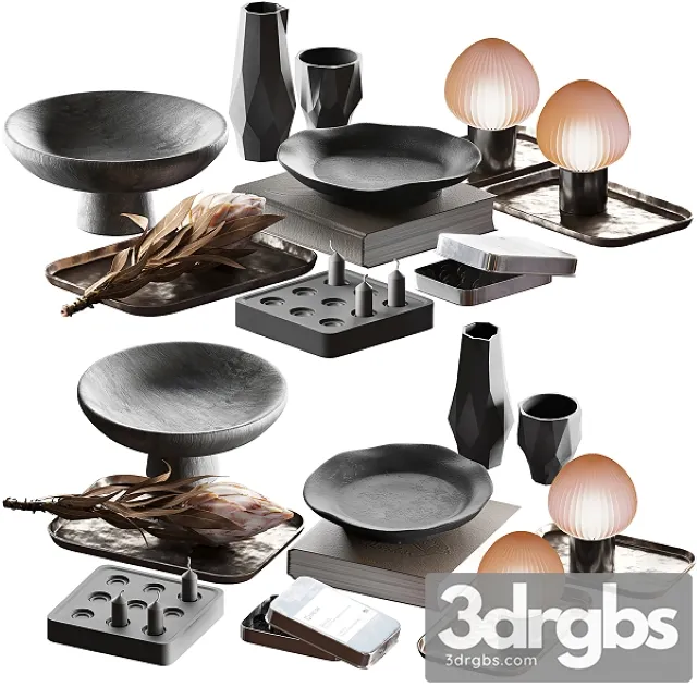 Decorative Set 022 Geometric 3D Model Download