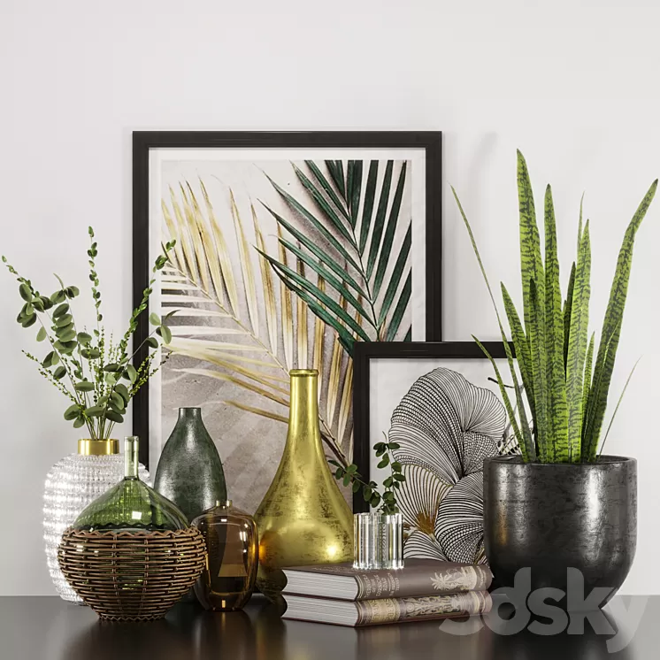 Decorative set 03 3D Model