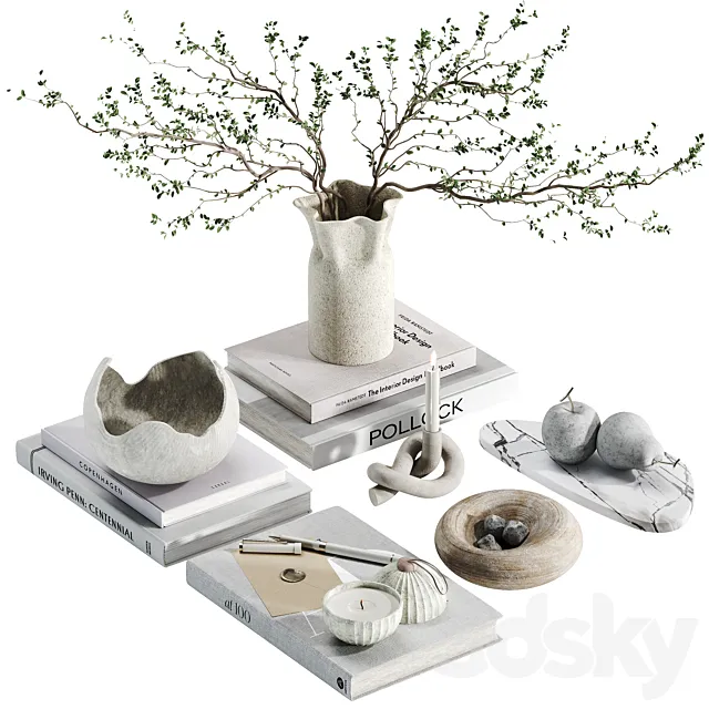Decorative set 03 3D Model