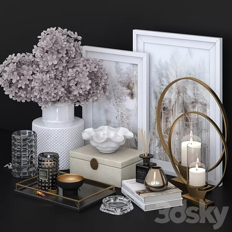 Decorative set 03 3D Model