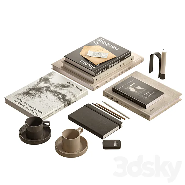 Decorative set 03 3DModel
