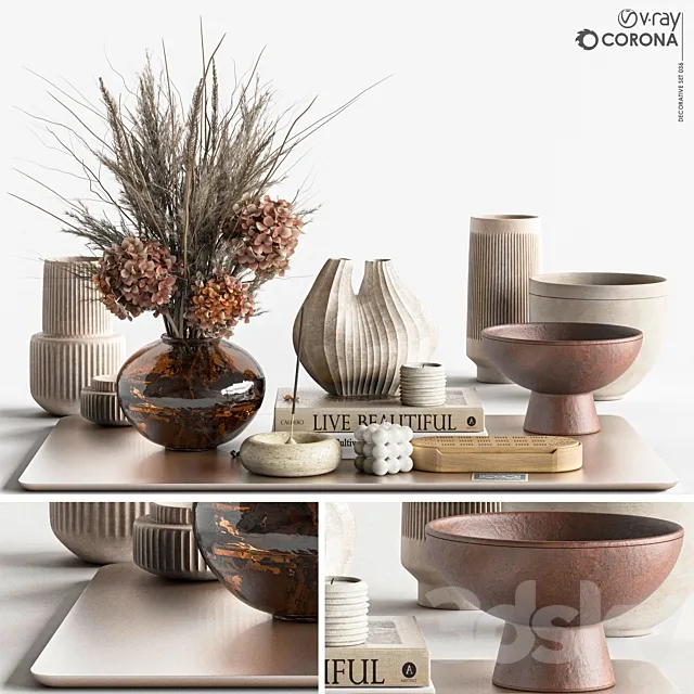 Decorative set-036 3D Model