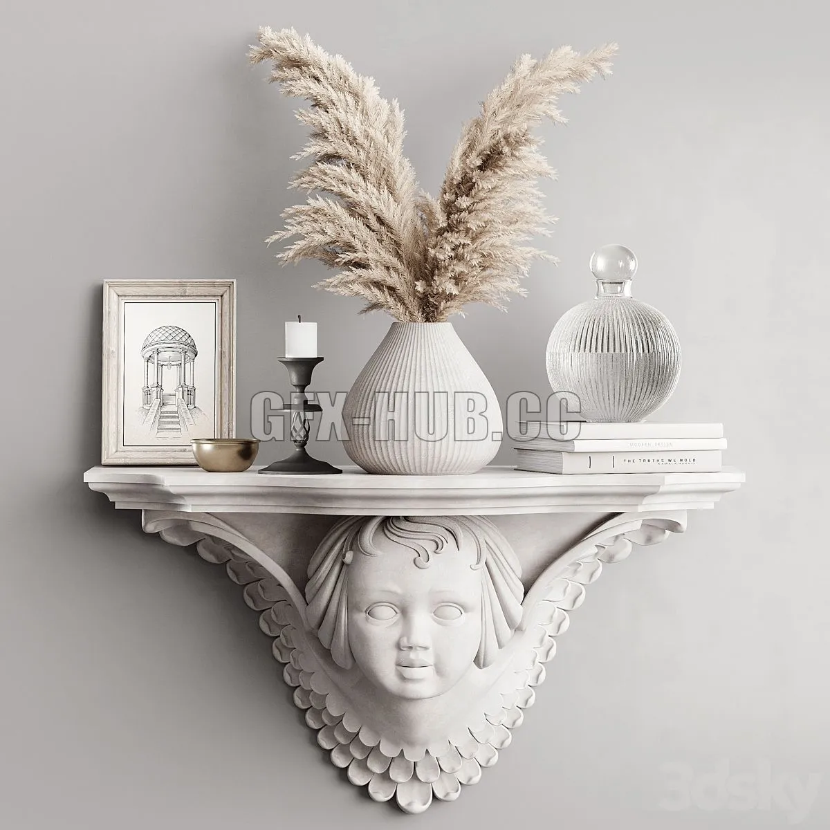 Decorative set 039 3D Model