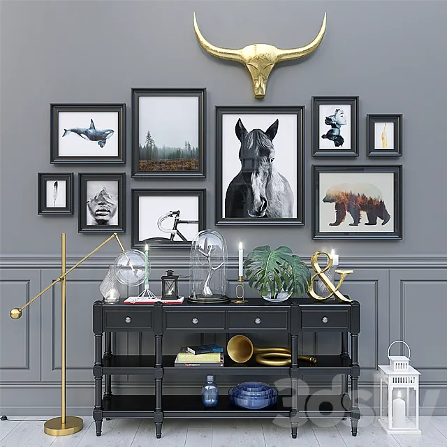 Decorative set 04 3D Model