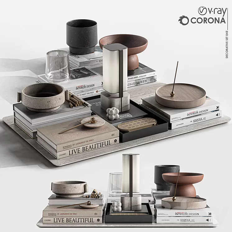 Decorative set-042-Multi set 3D Model Free Download