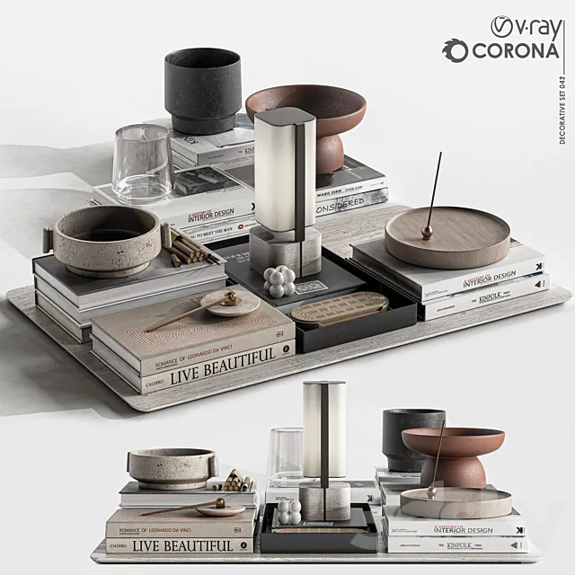 Decorative set-042-Multi set 3DModel