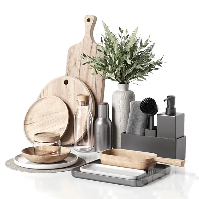 Decorative set 045 3DModel