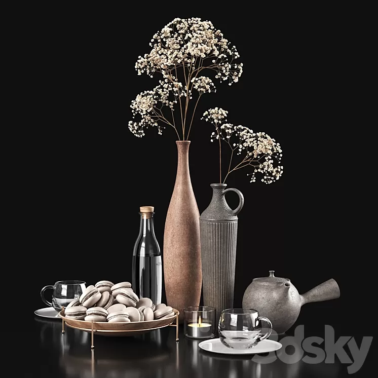 Decorative set 047 3D Model Decorative set 047 3D Model