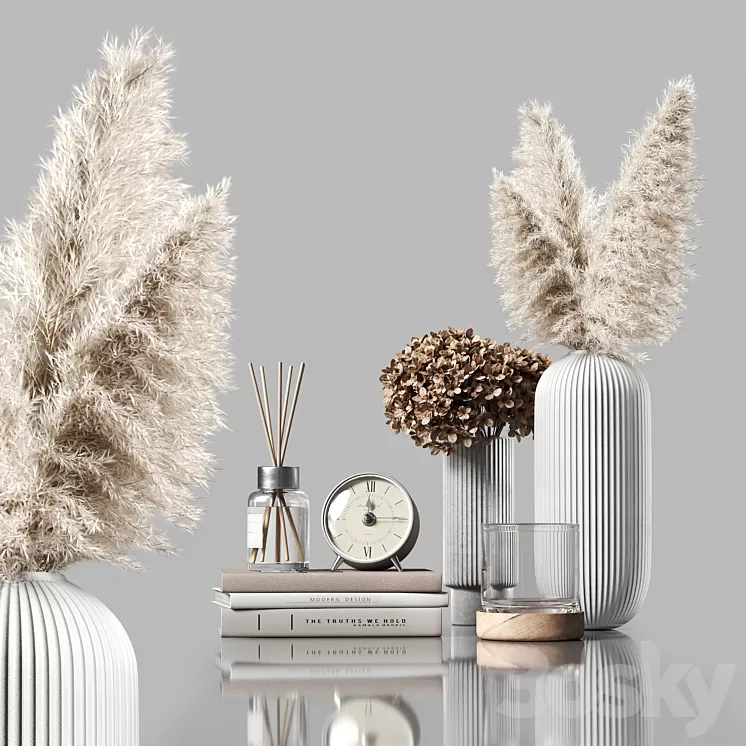 Decorative set 049 3D Model Free Download