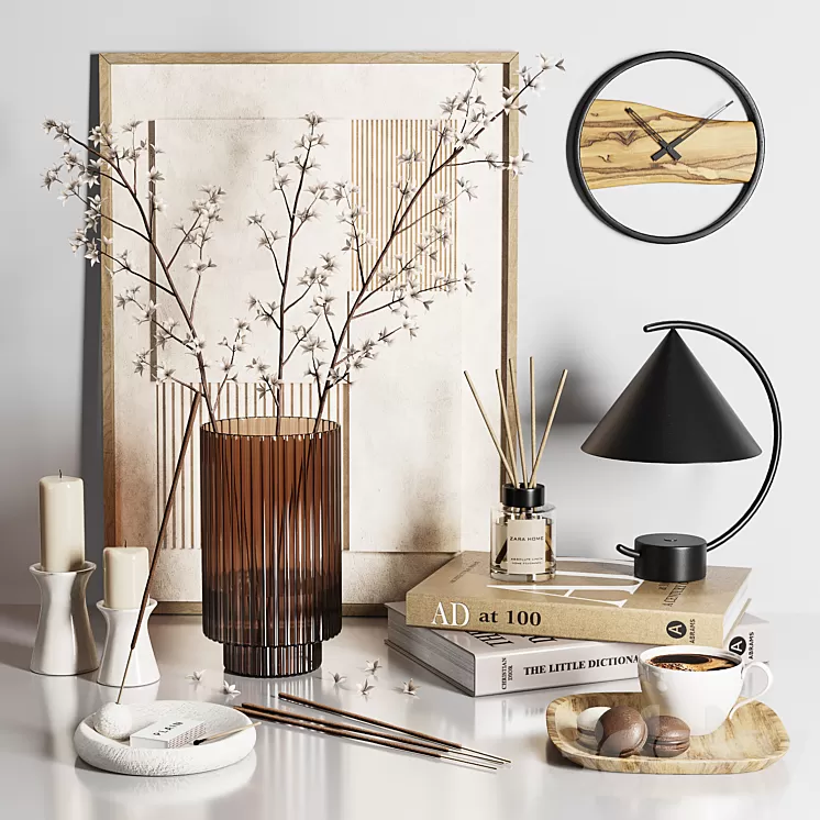 Decorative set 05 3D Model Free Download