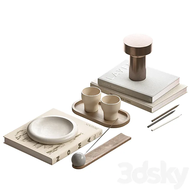 Decorative set 05 3D Model